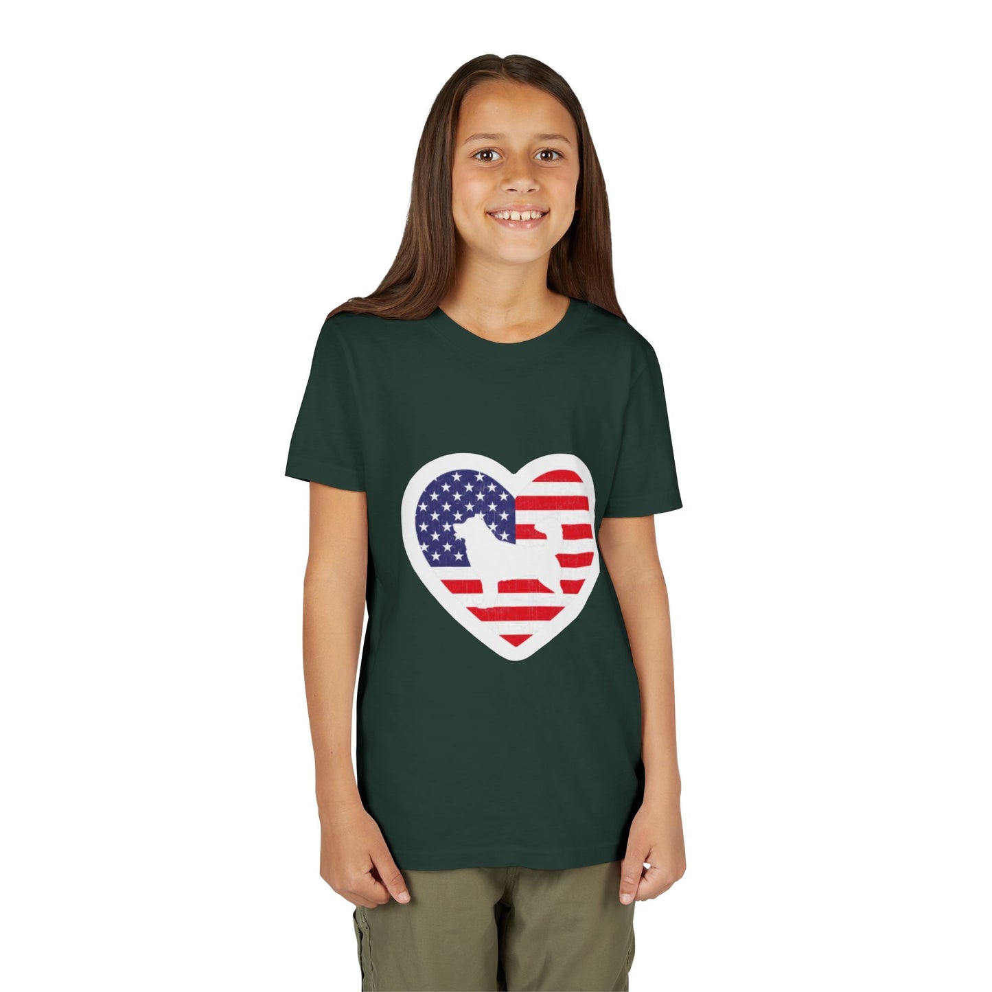 Malamute Flag Youth Unisex Short Sleeve Crewneck Tee
