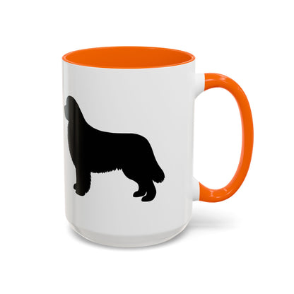 Newfie Silhouette 2-Tone Coffee Mug
