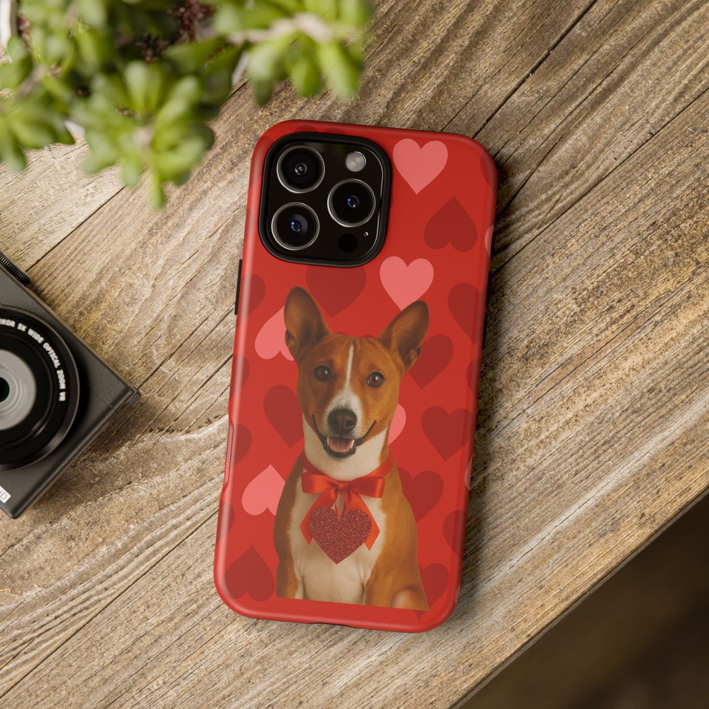 Cupid's Companion Basenji iPhone Case