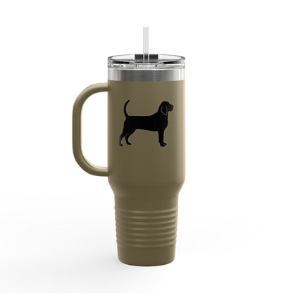 Bloodhound Silhouette Insulated Travel Mug