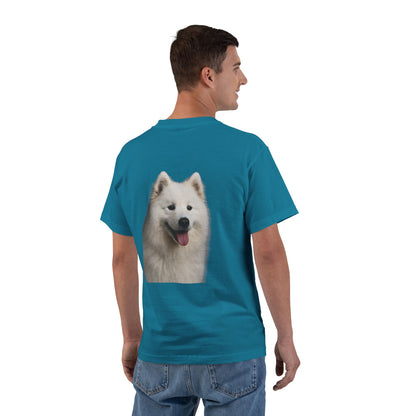 Samoyed Head Men's Short-Sleeve Crewneck Tee