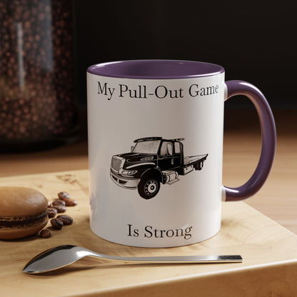Pull Out Flatbed Tow Truck 2-Tone Coffee Mug