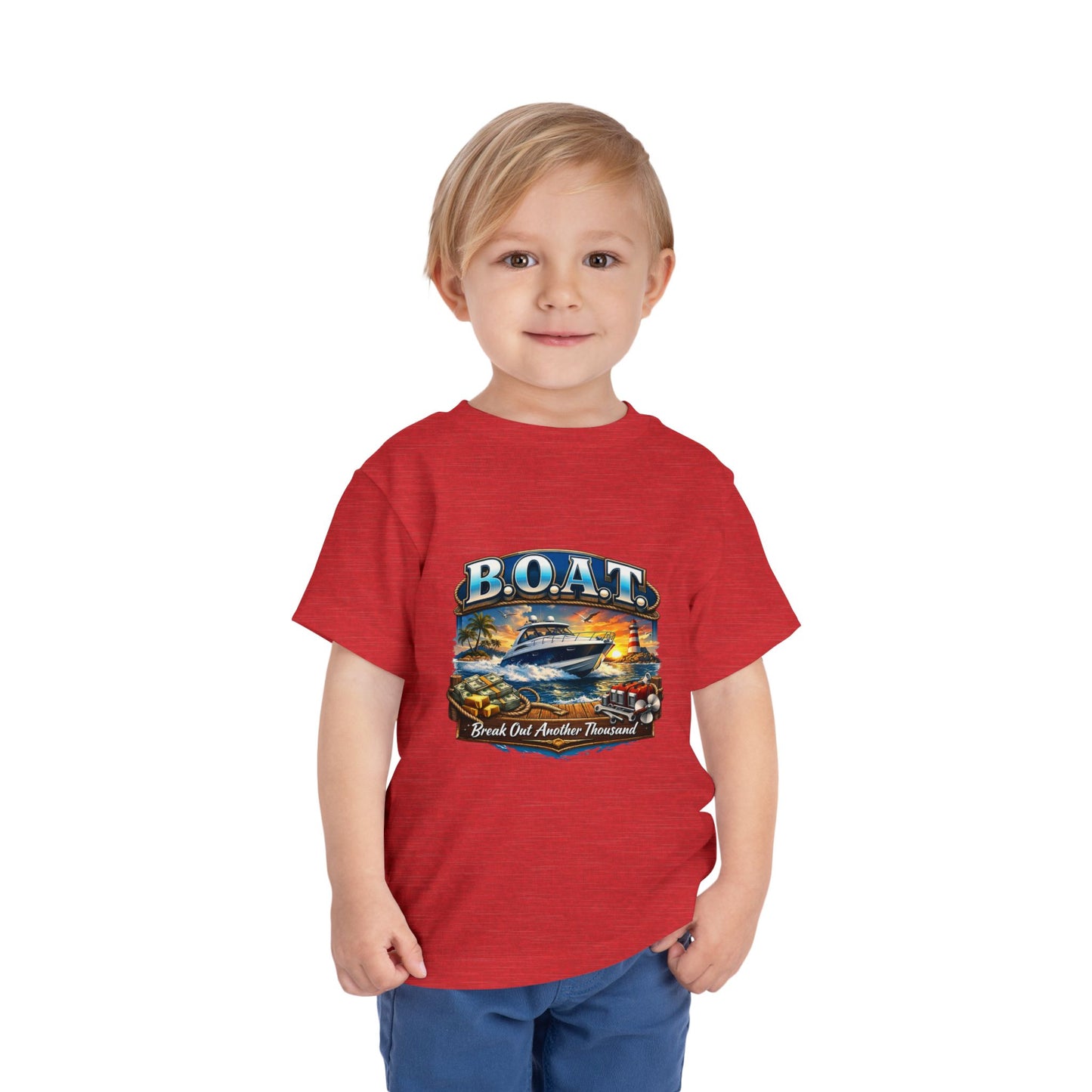 B.O.A.T. Toddler Unisex Short Sleeve Crewneck Tee