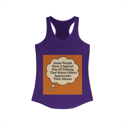 Special Way Of Talking Women's Racerback Tank