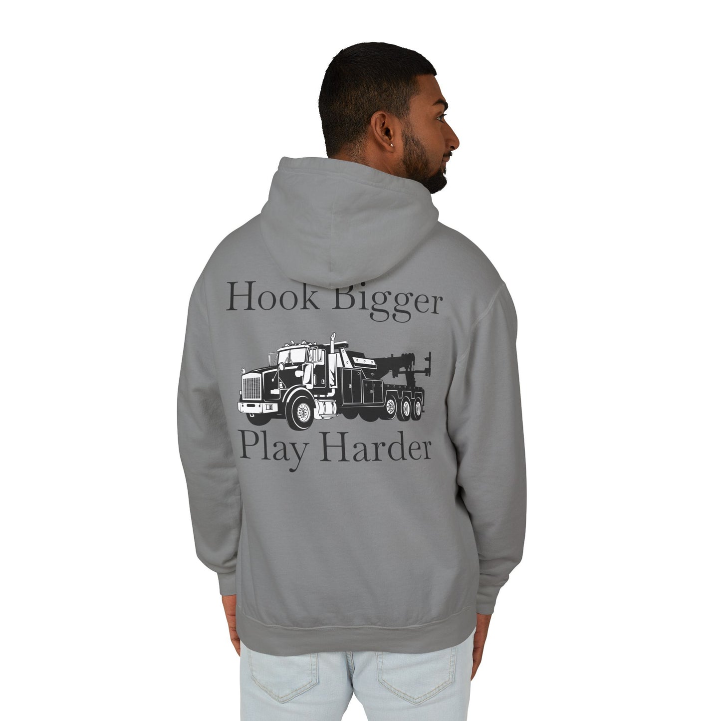 Hook Bigger Heavy Tow Truck Unisex Lightweight Hoodie