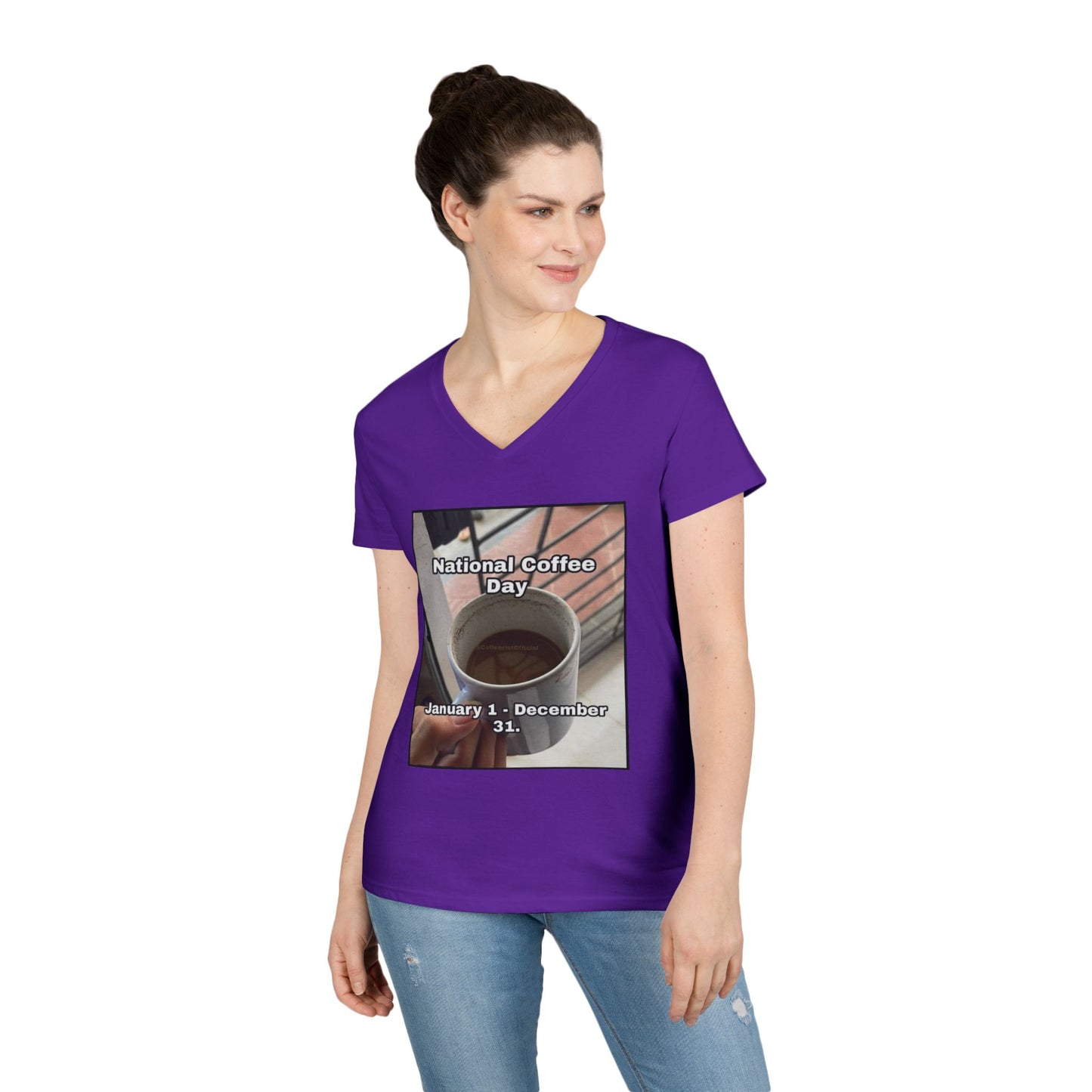 National Coffee Day Women's V-Neck T-Shirt