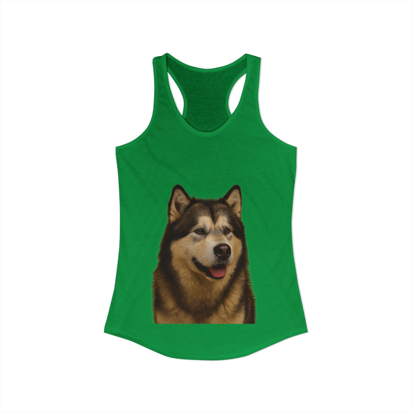 Malamute Head Women's Racerback Tank