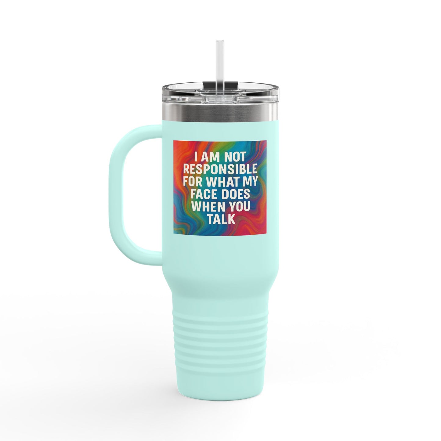 When You Talk Insulated Travel Mug