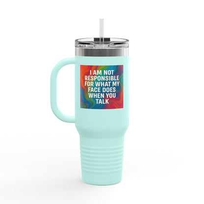When You Talk Insulated Travel Mug