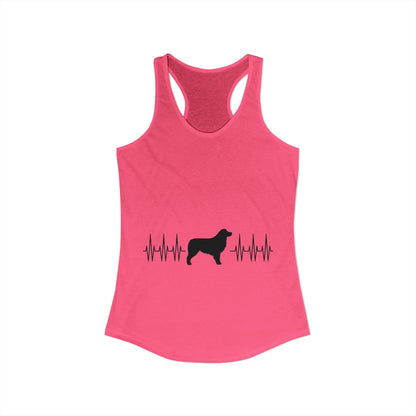 My Heart Beats For Aussies Women's Racerback Tank