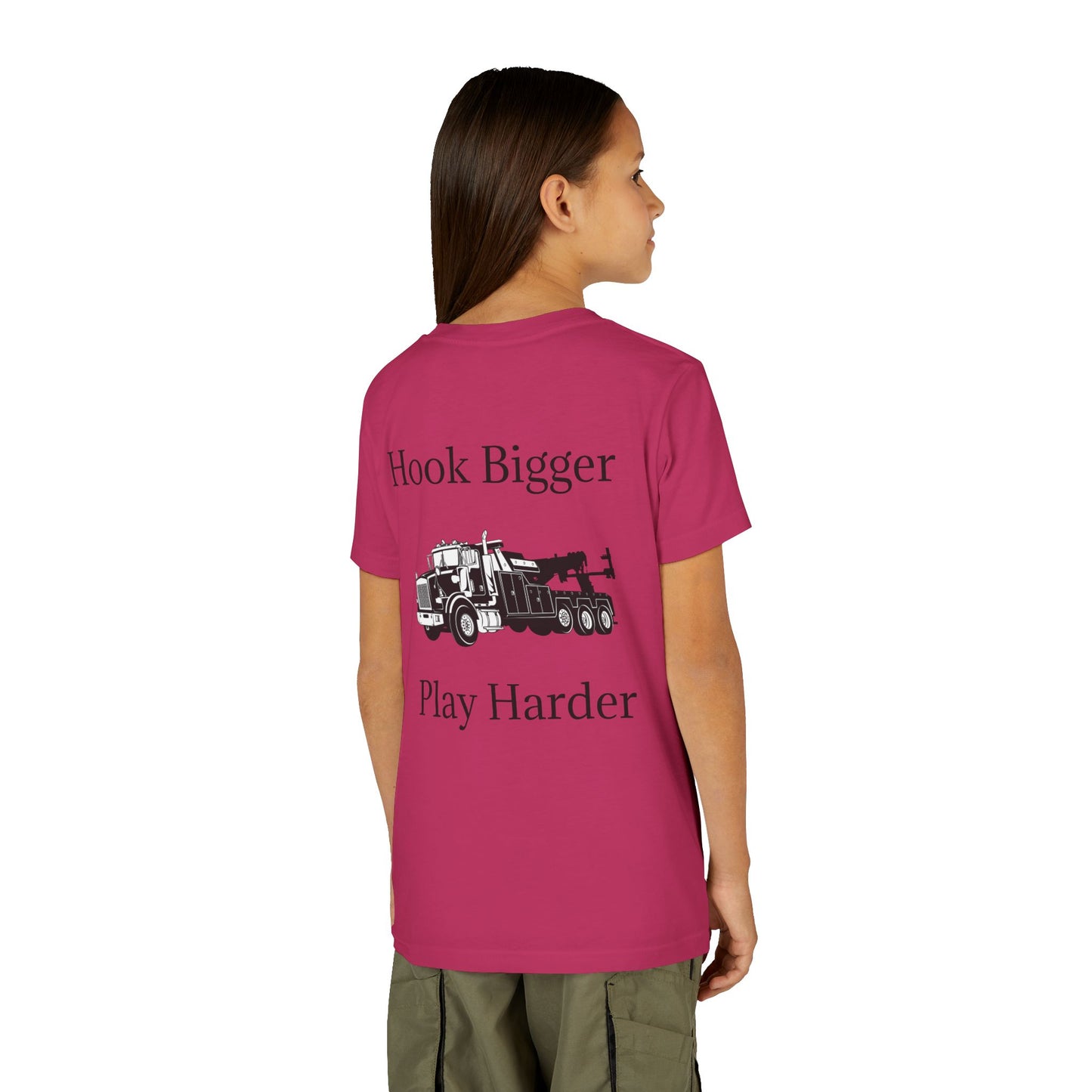 Hook Bigger Youth Unisex Short Sleeve Crewneck Tee
