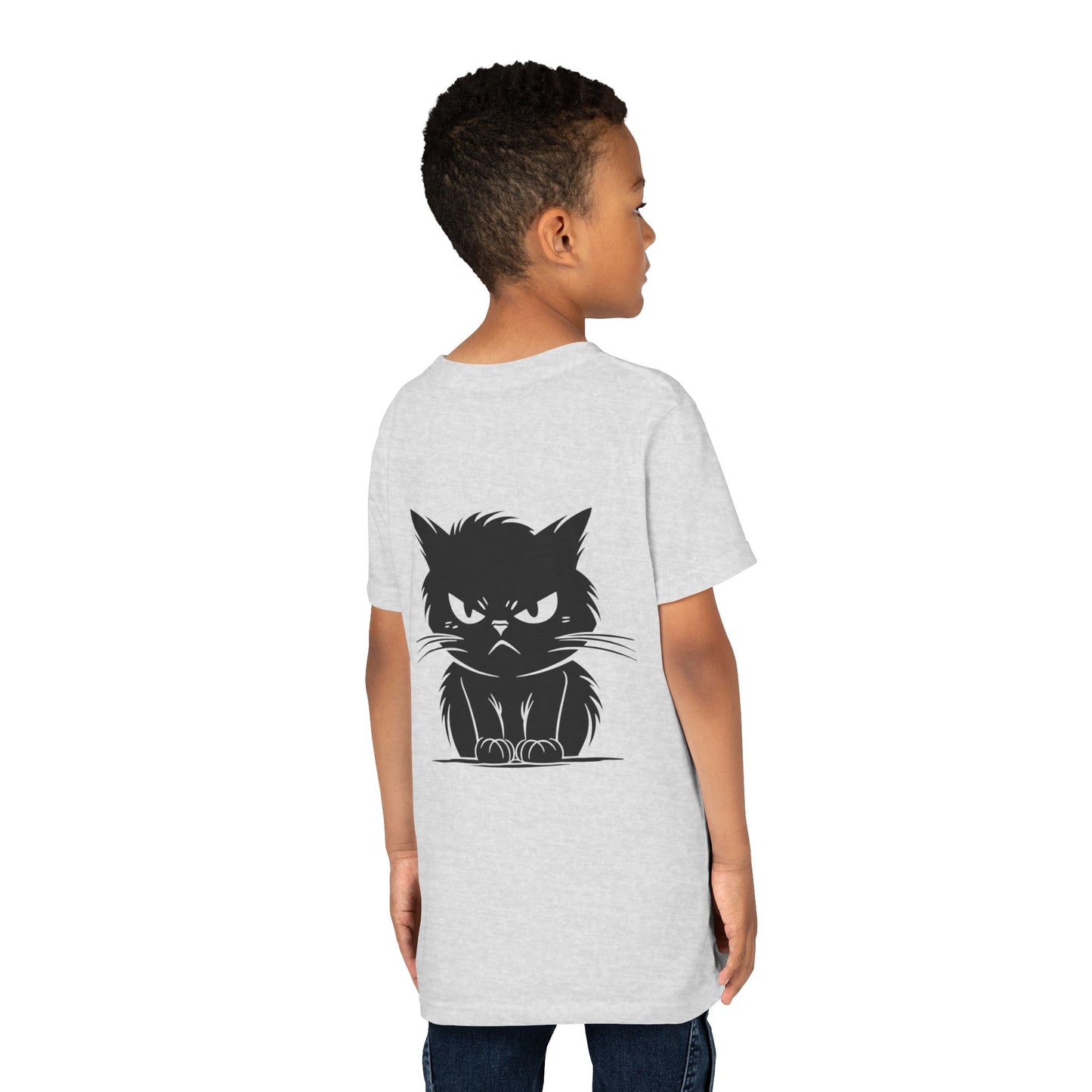 Angry Cat Youth Unisex Short Sleeve Crewneck Tee