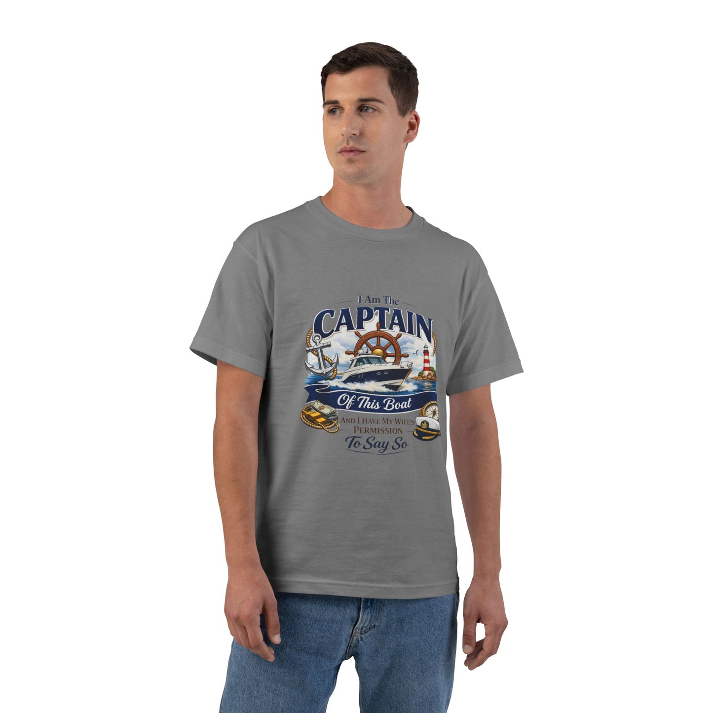 Captain Men's Short-Sleeve Crewneck Tee