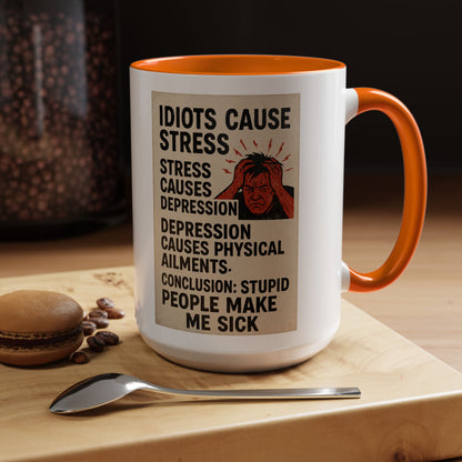 Stupid People 2-Tone Coffee Mug