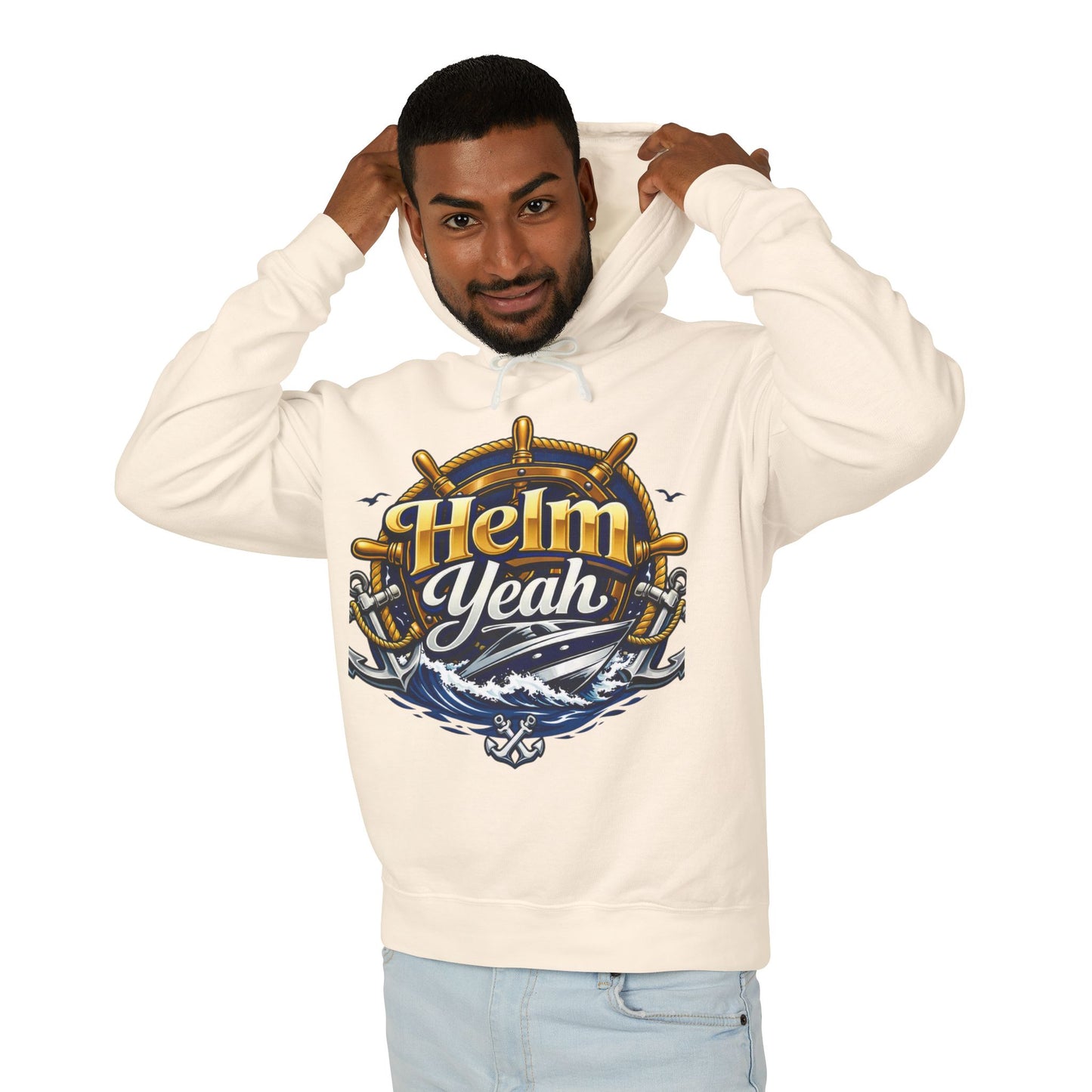 Helm Yeah Unisex Lightweight Hoodie