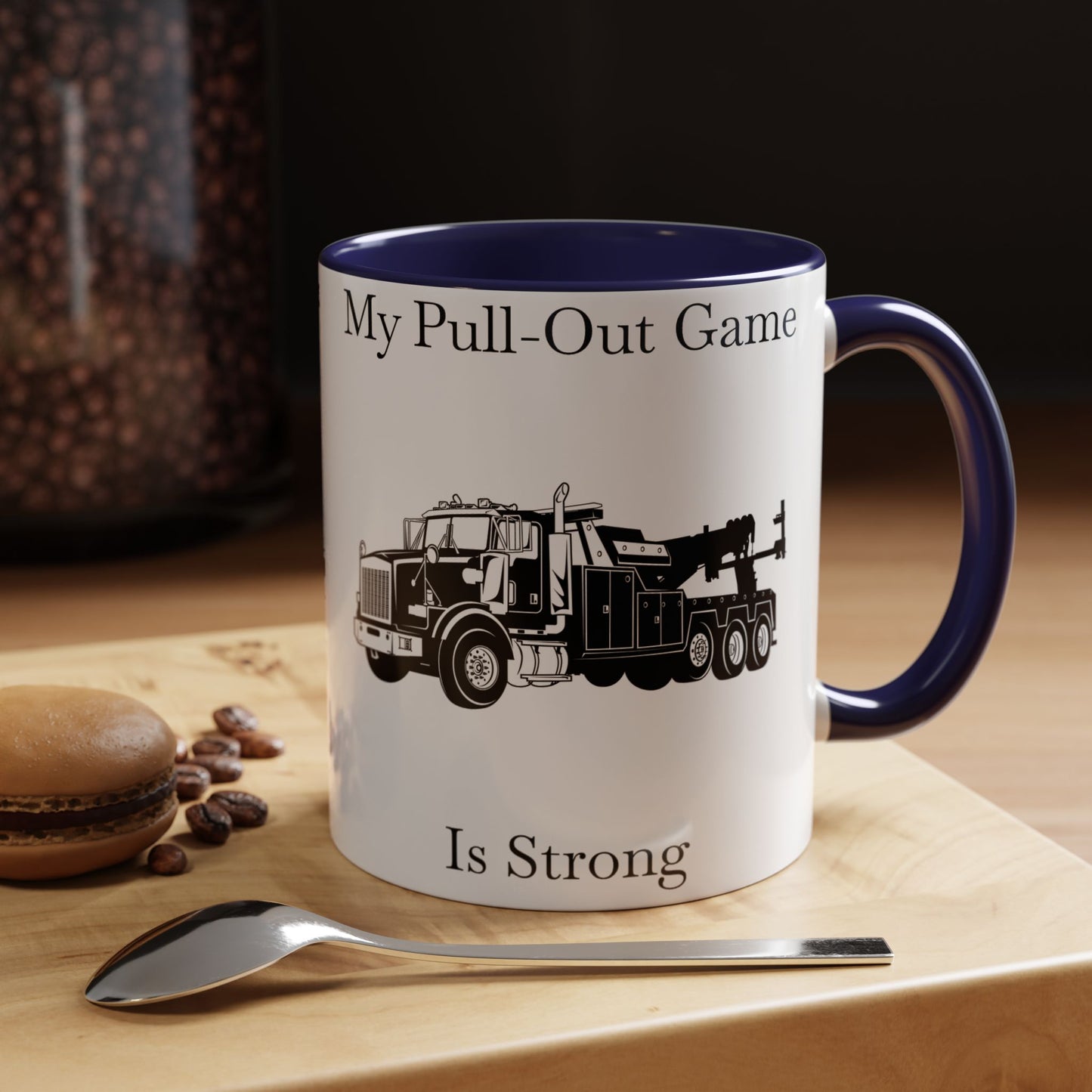Pull Out Heavy Tow Truck 2-Tone Coffee Mug