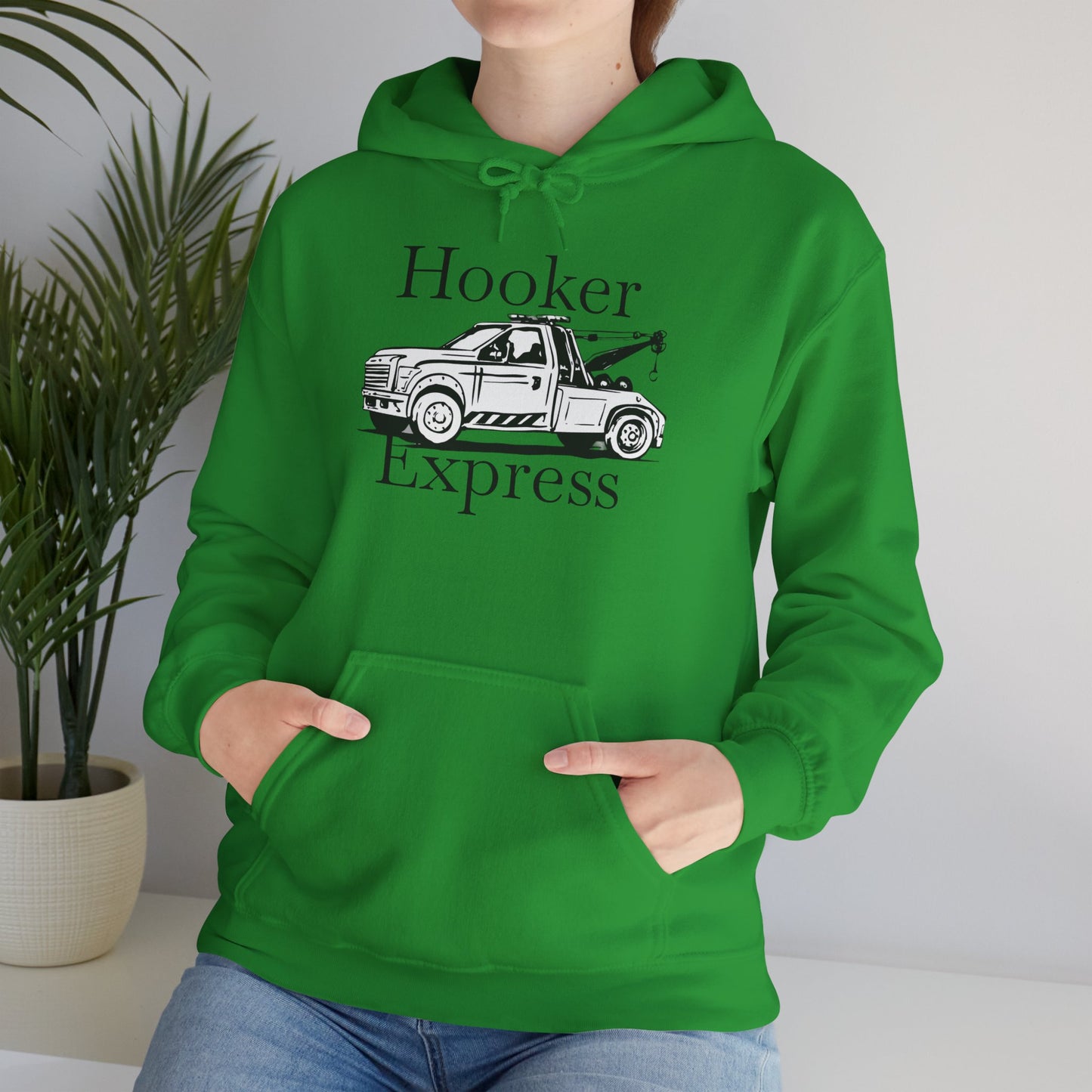 H**ker Express Wheel Lift Tow Truck Unisex Hoodie