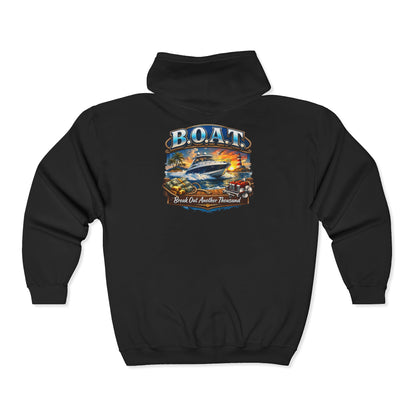 B.O.A.T. Unisex Full Zip Hoodie