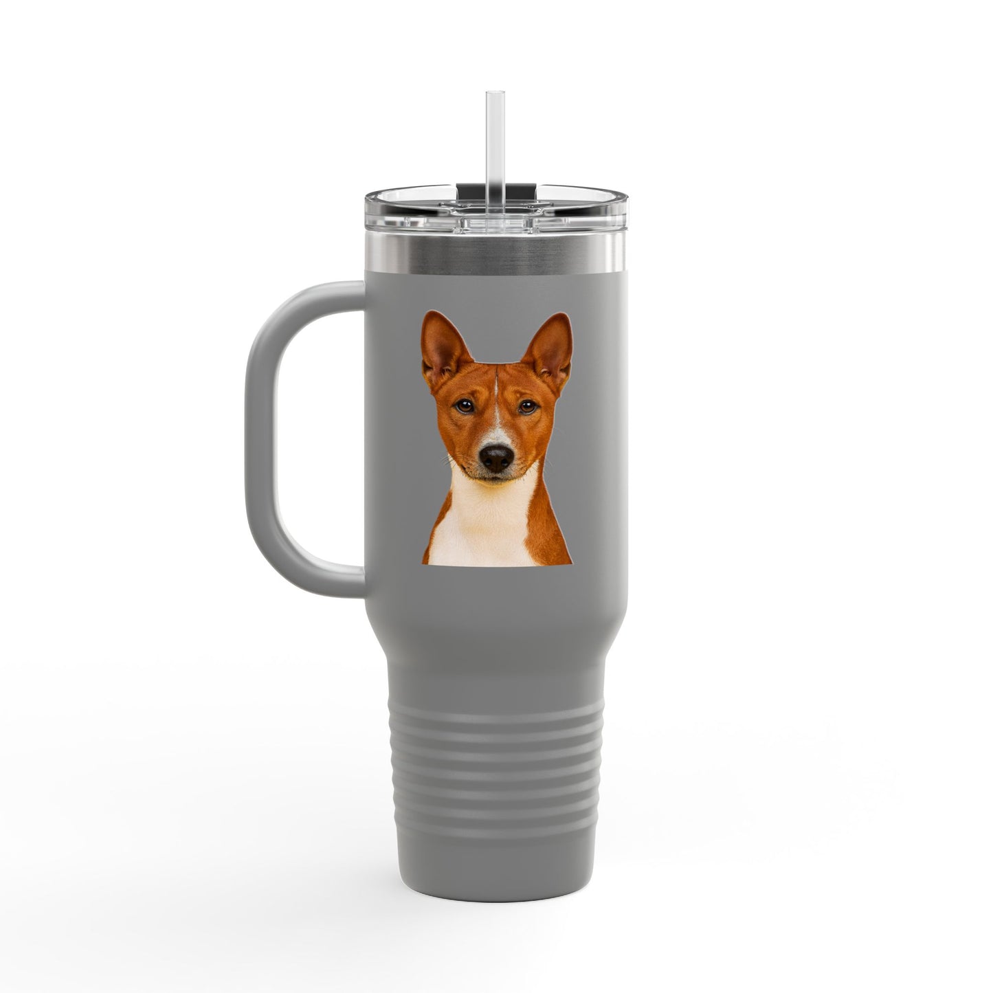 Basenji Head Insulated Travel Mug