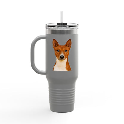Basenji Head Insulated Travel Mug