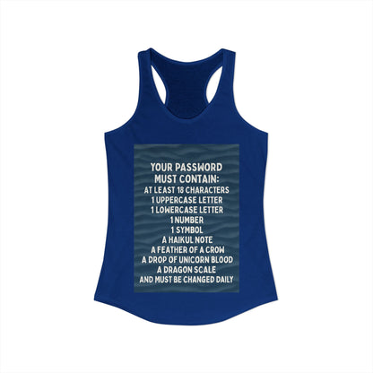 Password Women's Racerback Tank