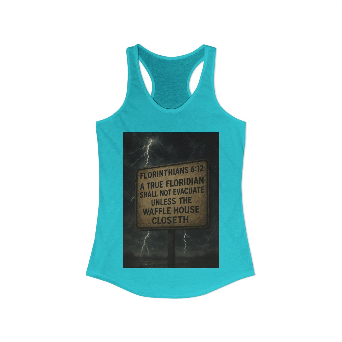 Florinthians 6:12 Women's Racerback Tank