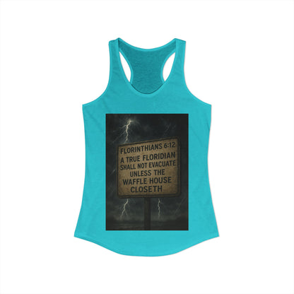 Florinthians 6:12 Women's Racerback Tank