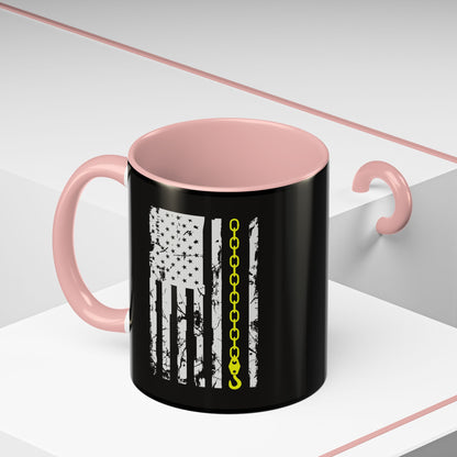 Thin Yellow Line 2-Tone Coffee Mug