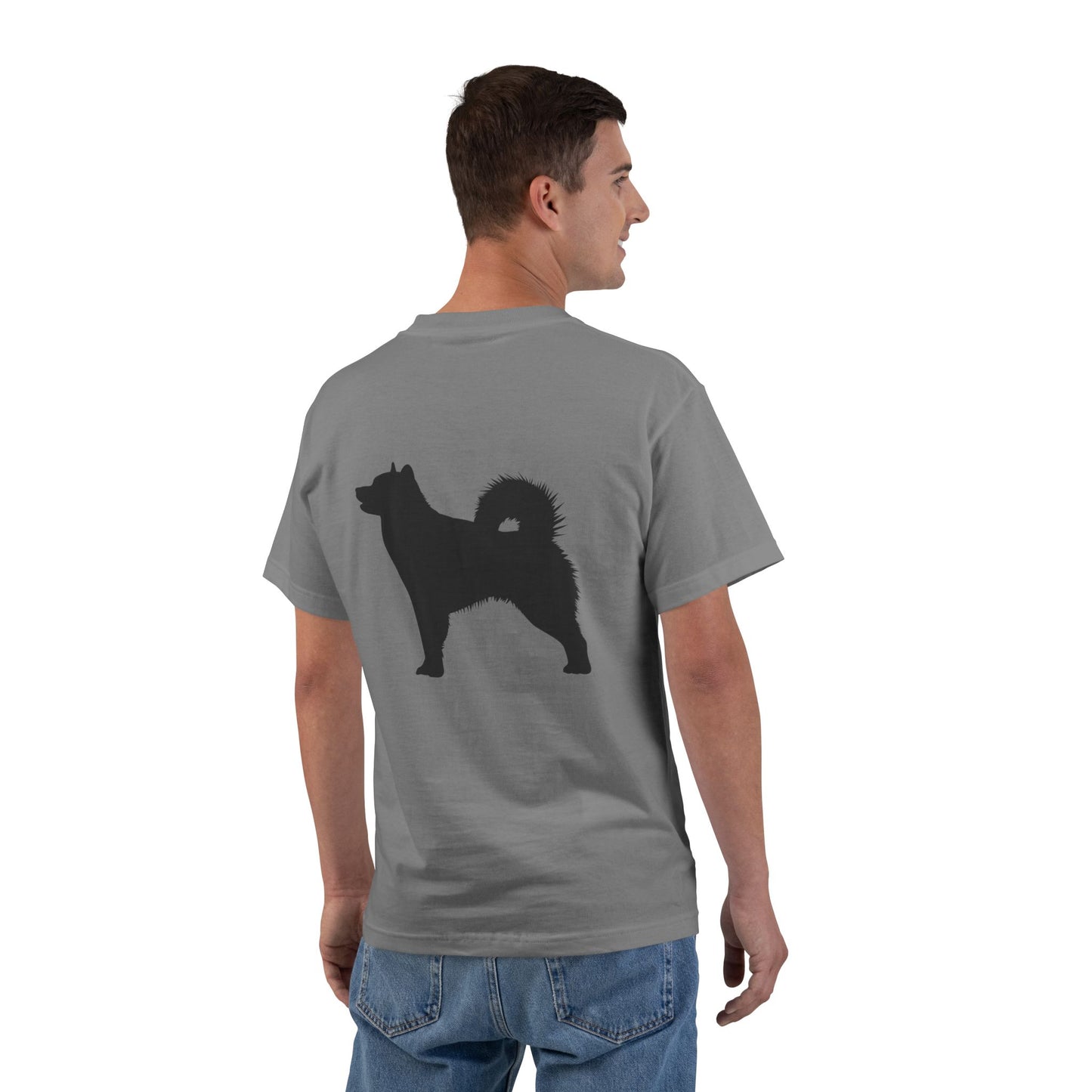 Malamute Silhouette Men's Short-Sleeve Crewneck Tee