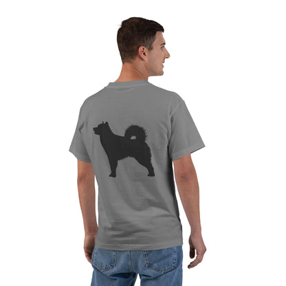 Malamute Silhouette Men's Short-Sleeve Crewneck Tee