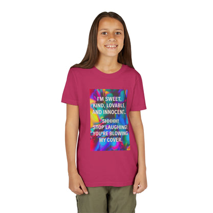 Blowing My Cover Youth Unisex Short Sleeve Crewneck Tee