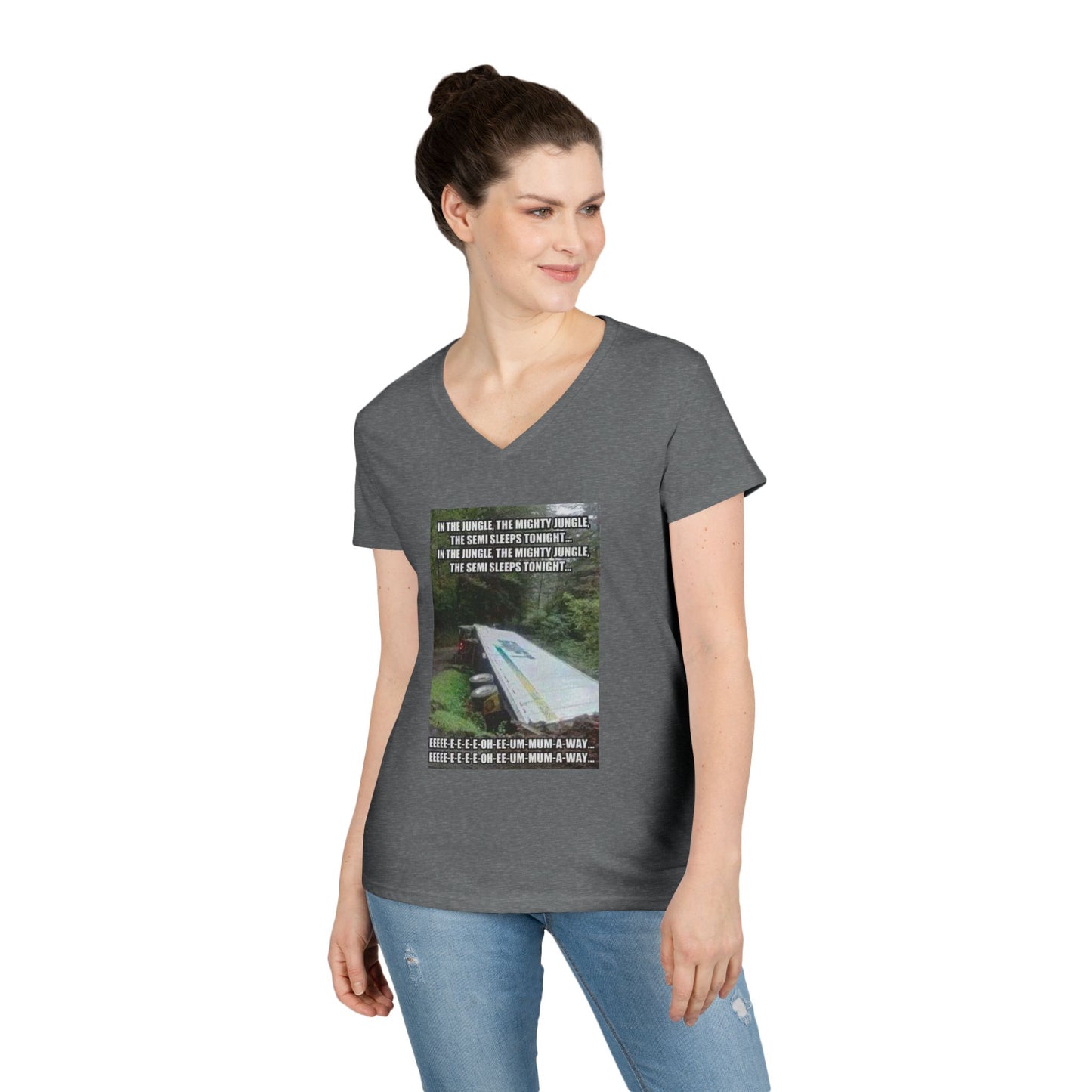 Semi Sleeps Women's V-Neck T-Shirt