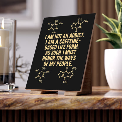 Not An Addict Ceramic Photo Tile