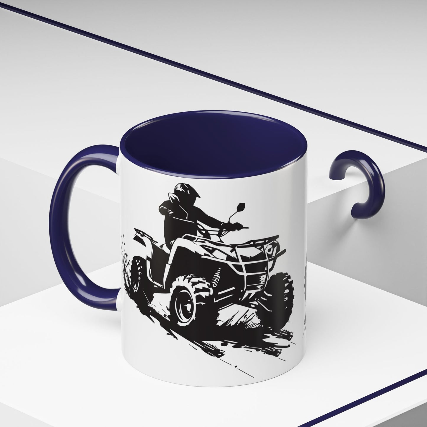 Slingin' Mud Quad 2-Tone Coffee Mug