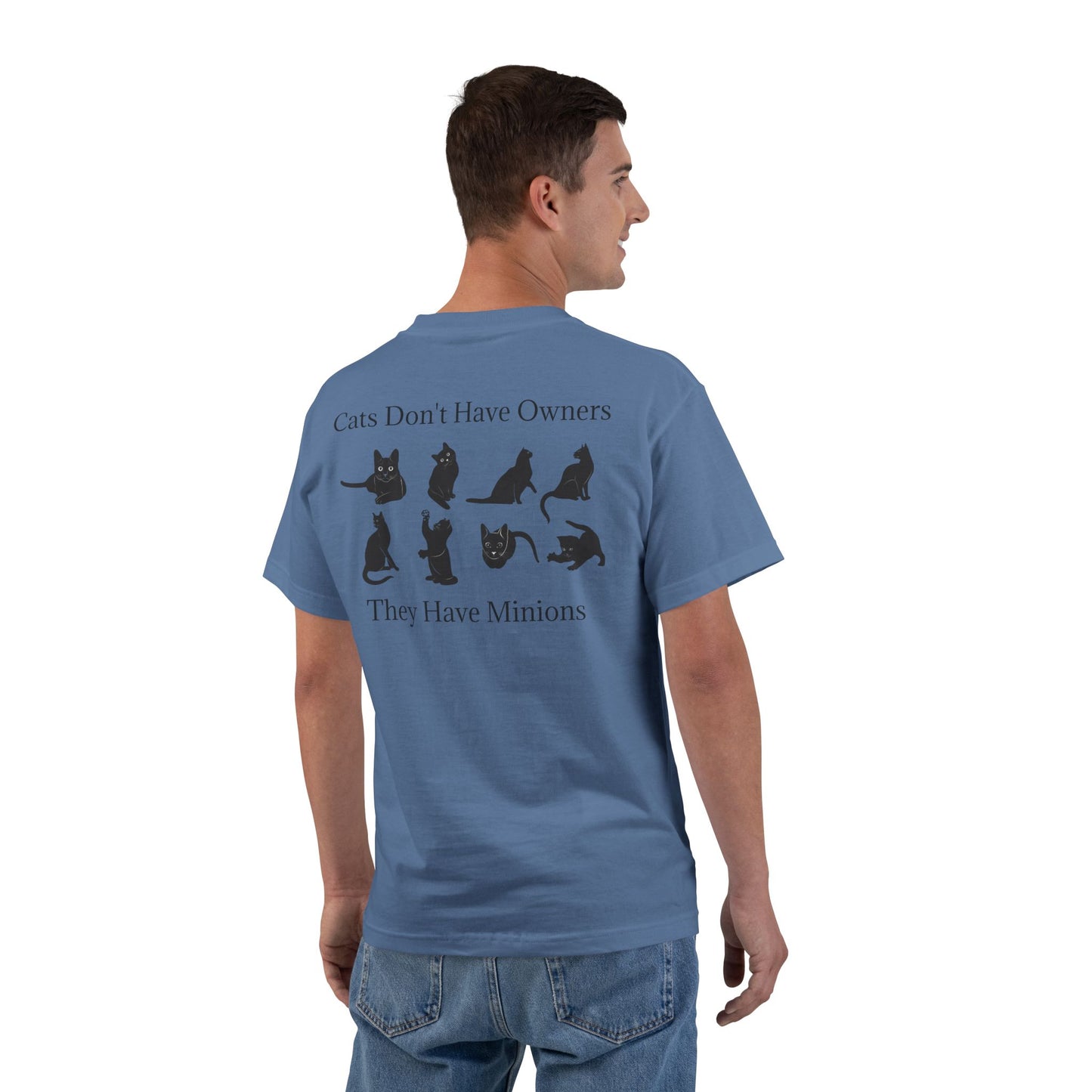 Cat Minions Men's Short-Sleeve Crewneck Tee
