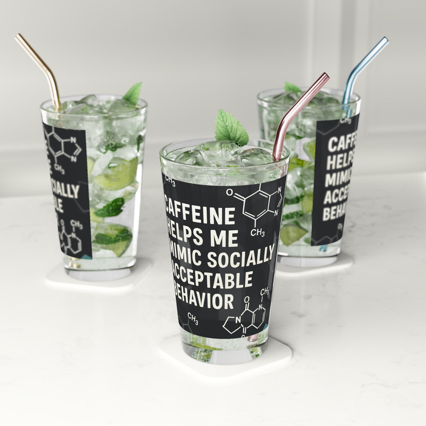 Socially Acceptable Drinking Glass