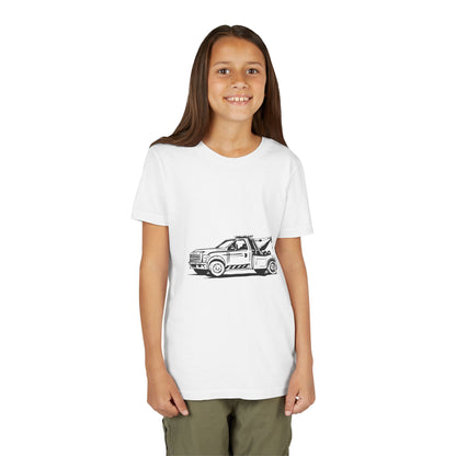 Wheel Lift Tow Truck Youth Unisex Short Sleeve Crewneck Tee