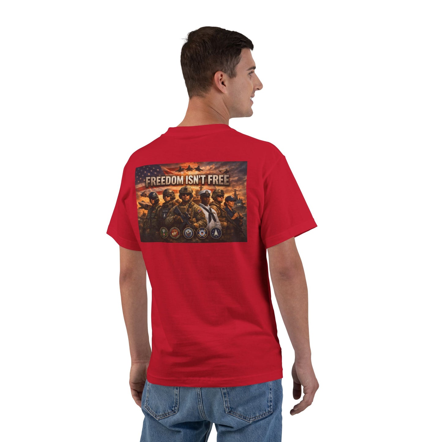Freedom Isn't Free Men's Short-Sleeve Crewneck Tee