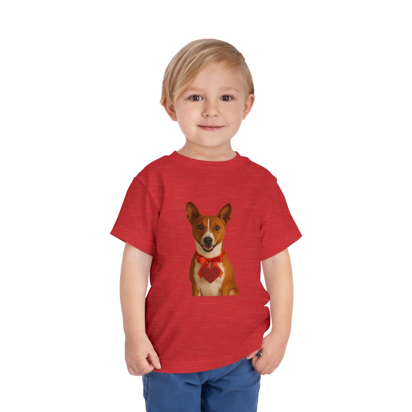 Cupid's Companion Basenji Toddler Unisex Short Sleeve Crewneck Tee