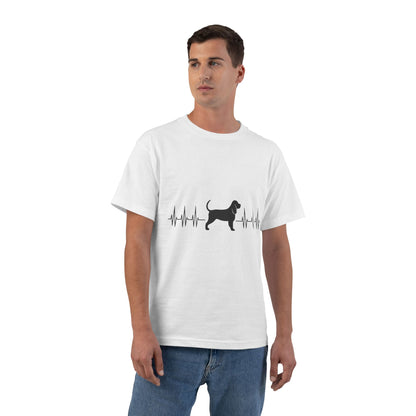 My Heart Beats For Bloodhounds Men's Short-Sleeve Crewneck Tee