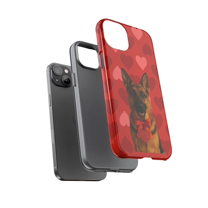 Cupid's Companion German Shepherd iPhone Case