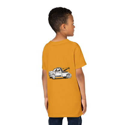 Wheel Lift Tow Truck Youth Unisex Short Sleeve Crewneck Tee