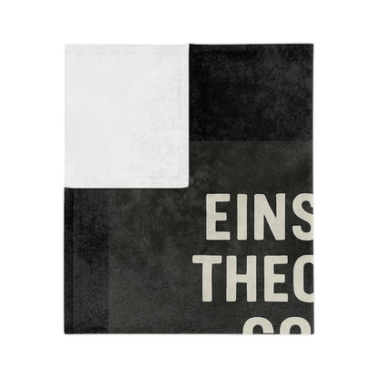 Einstein's Theory Of Coffee Velveteen Microfiber Blanket