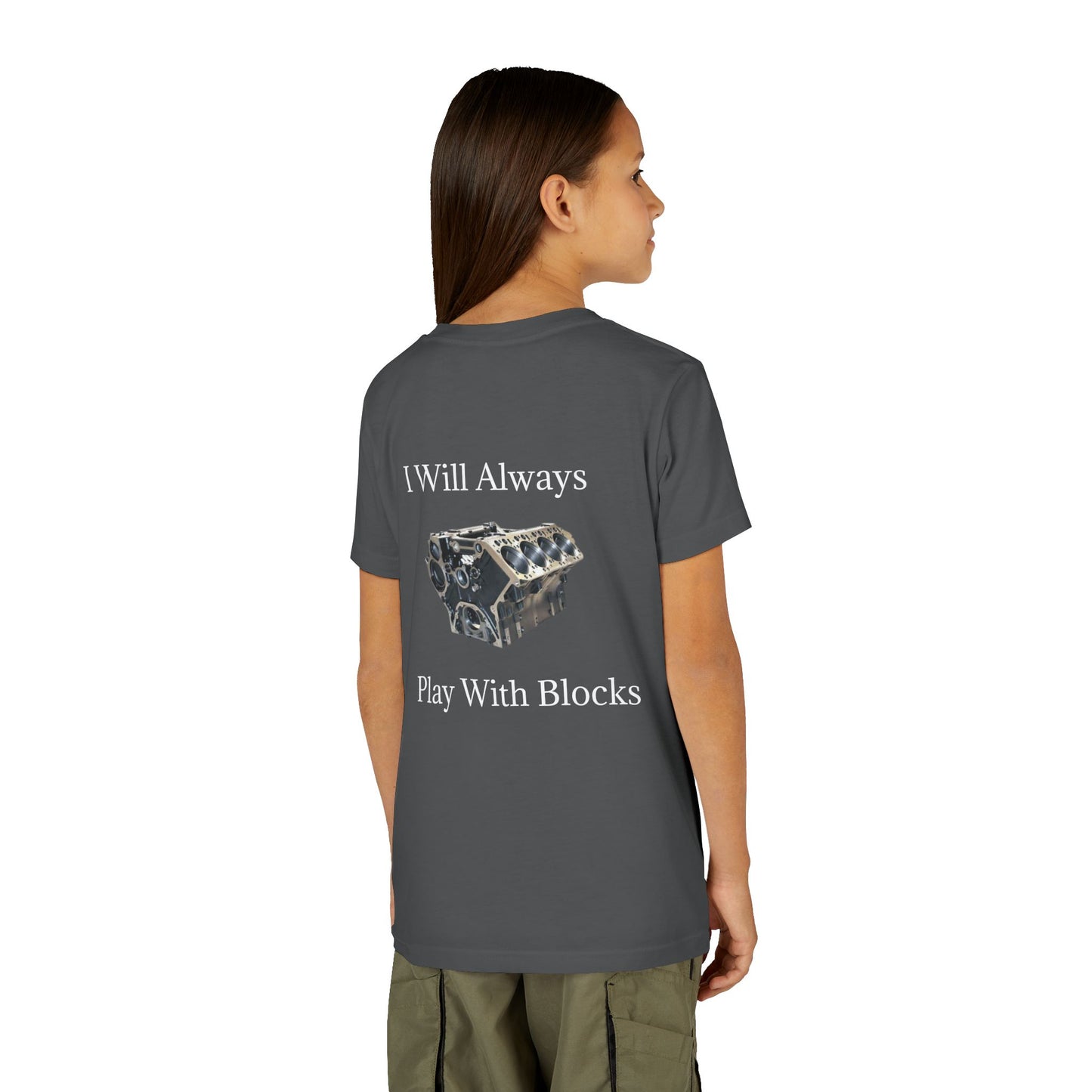 Play With Blocks Youth Unisex Short Sleeve Crewneck Tee