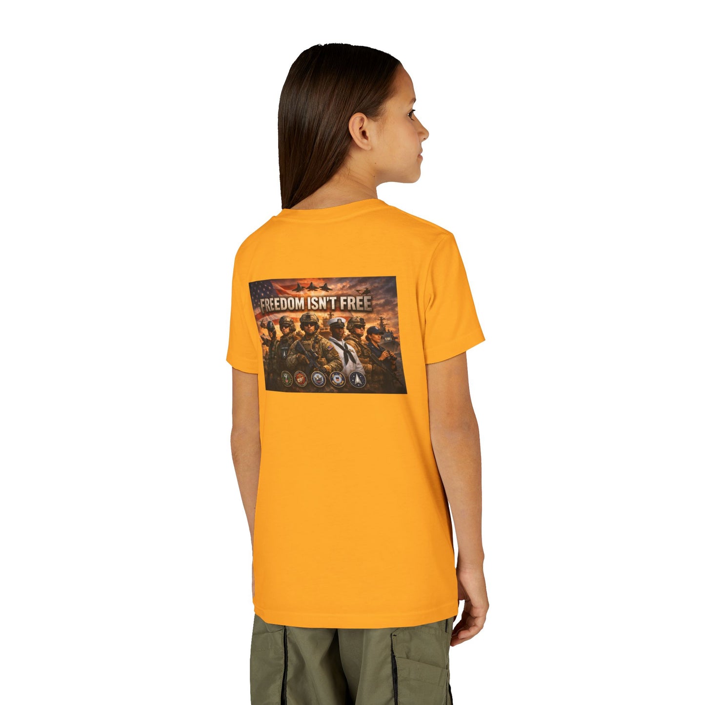 Freedom Isn't Free Youth Unisex Short Sleeve Crewneck Tee