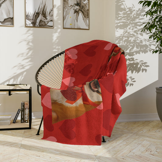 Cupid's Companion Basenji Velveteen Microfiber Blanket