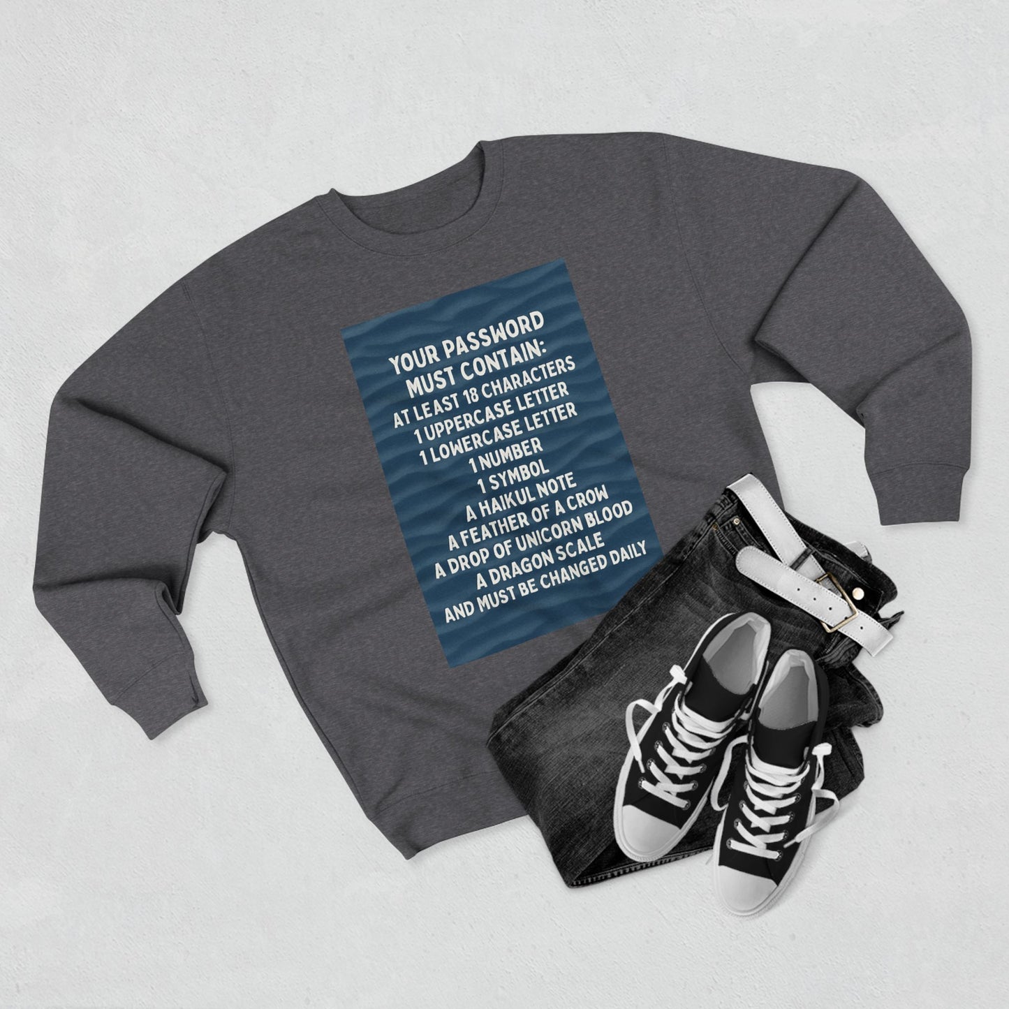 Password Unisex Crewneck Sweatshirt