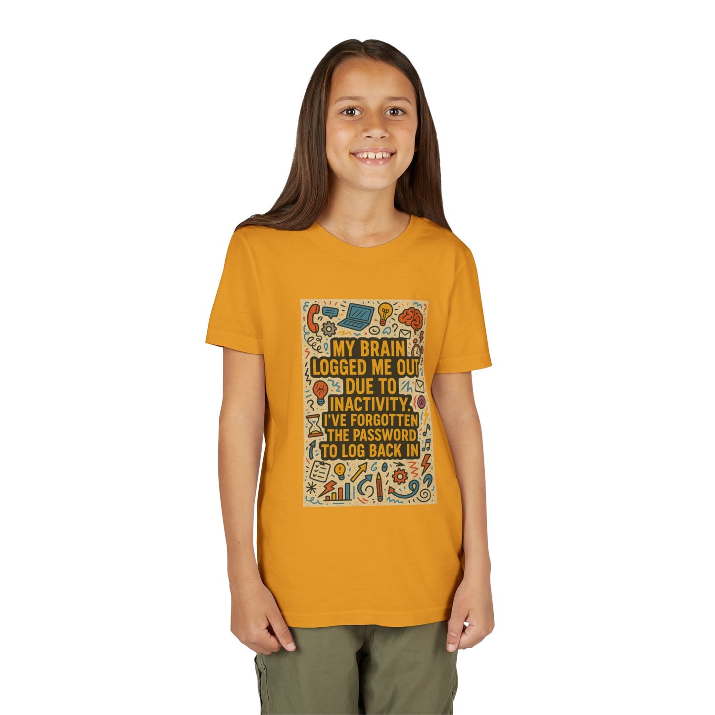 Logged Out Youth Unisex Short Sleeve Crewneck Tee
