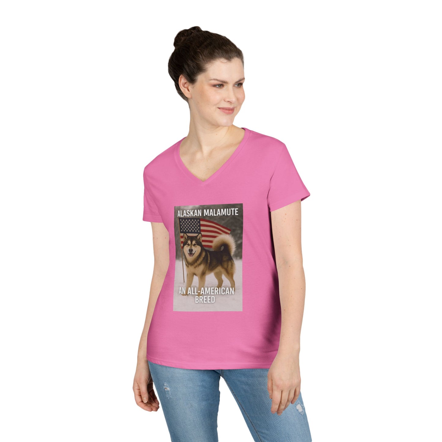 All-American Breed Women's V-Neck T-Shirt