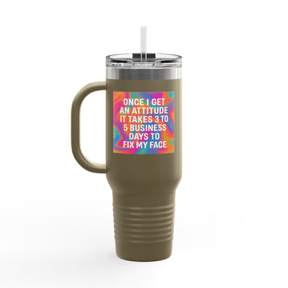 Fix My Face Insulated Travel Mug